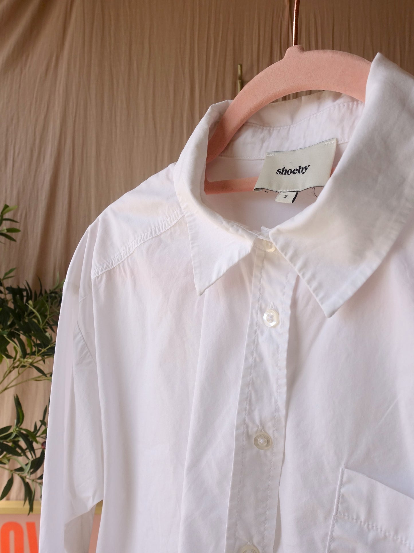 Shoeby cropped classic shirt crisp white