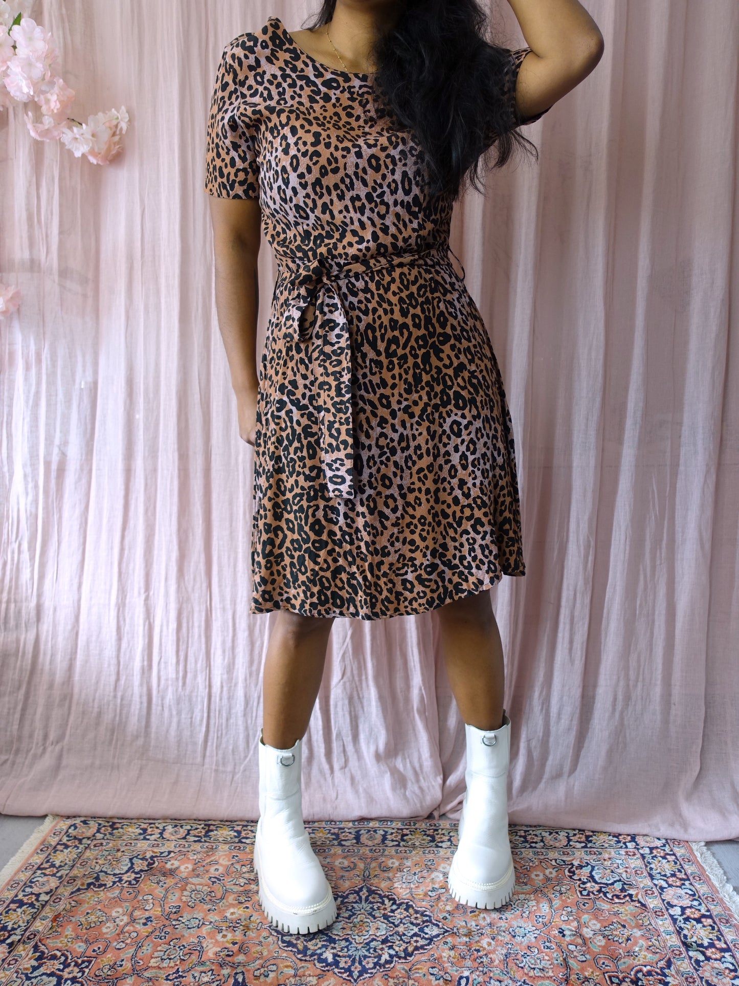 Fabienne Chapot viscose leopard jurk
