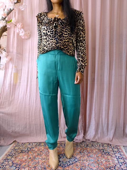 Femmes du Sud cupro pantalon teal