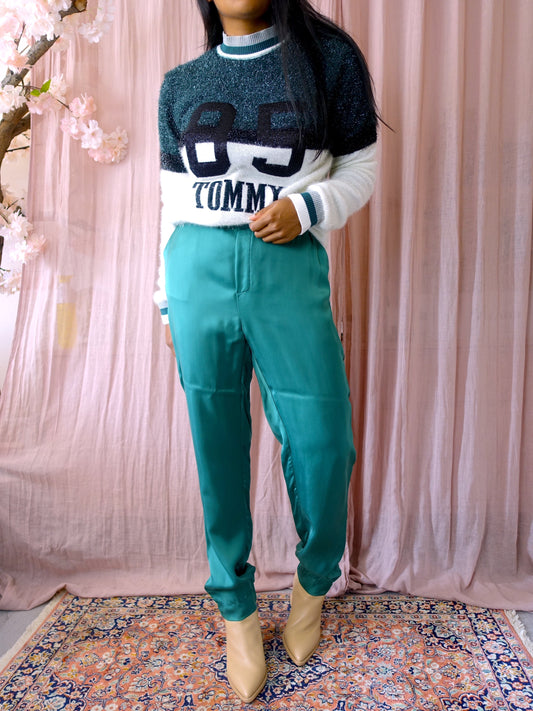 Femmes du Sud cupro pantalon teal