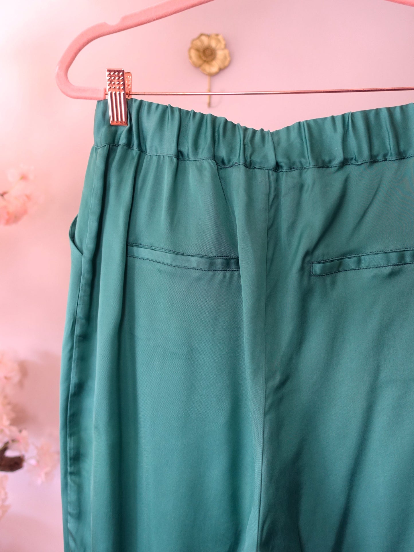 Femmes du Sud cupro pantalon teal