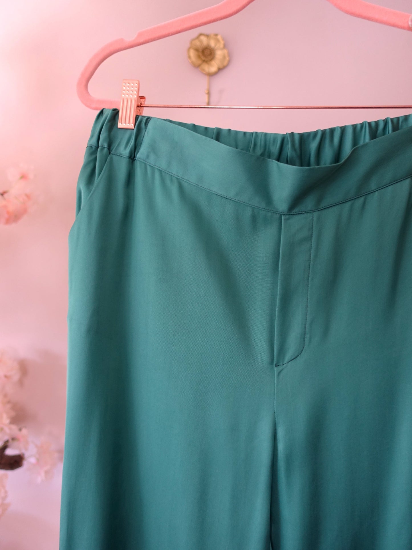 Femmes du Sud cupro pantalon teal