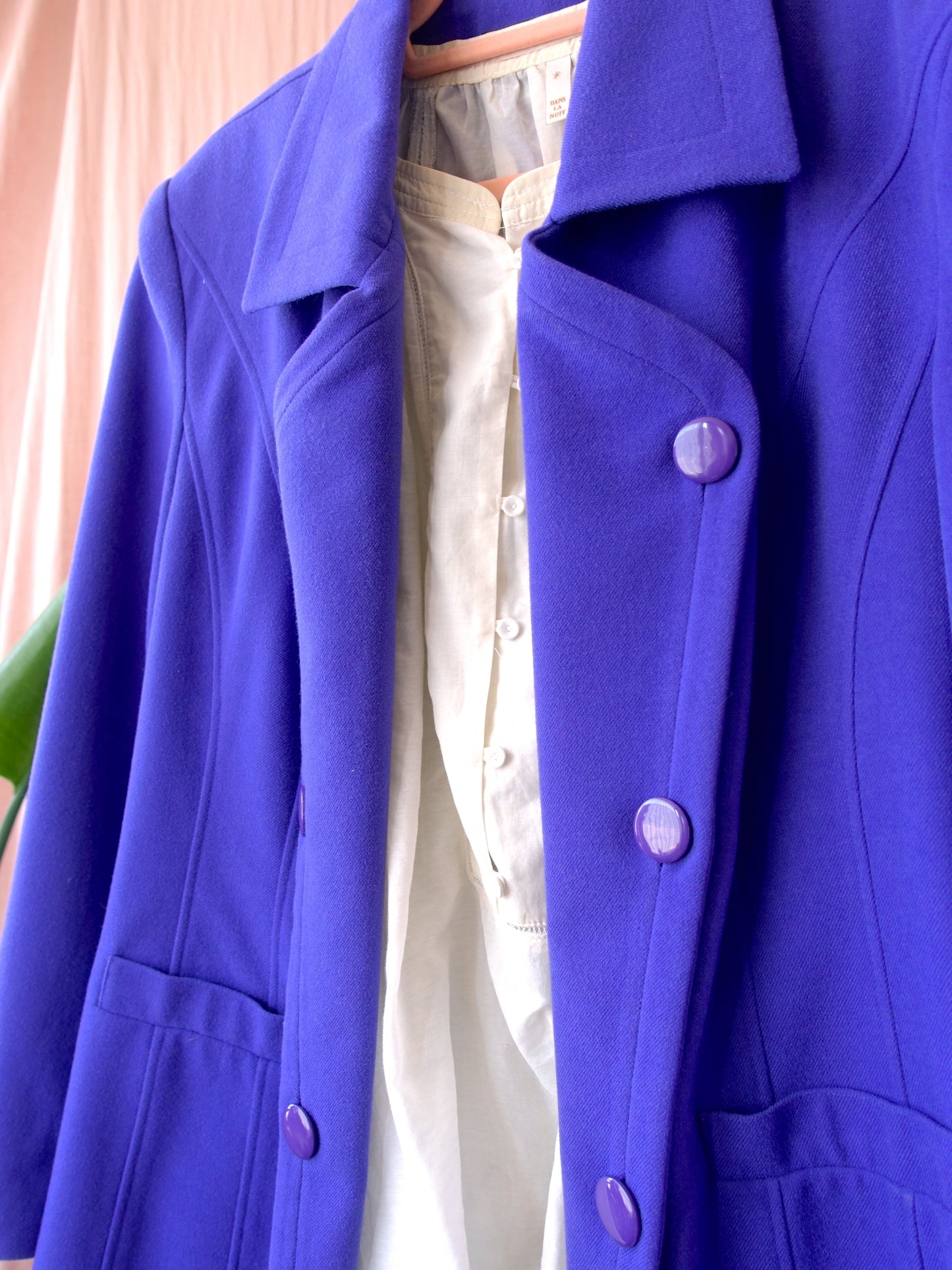 Edgar Vos boutique original vintage blazer violet