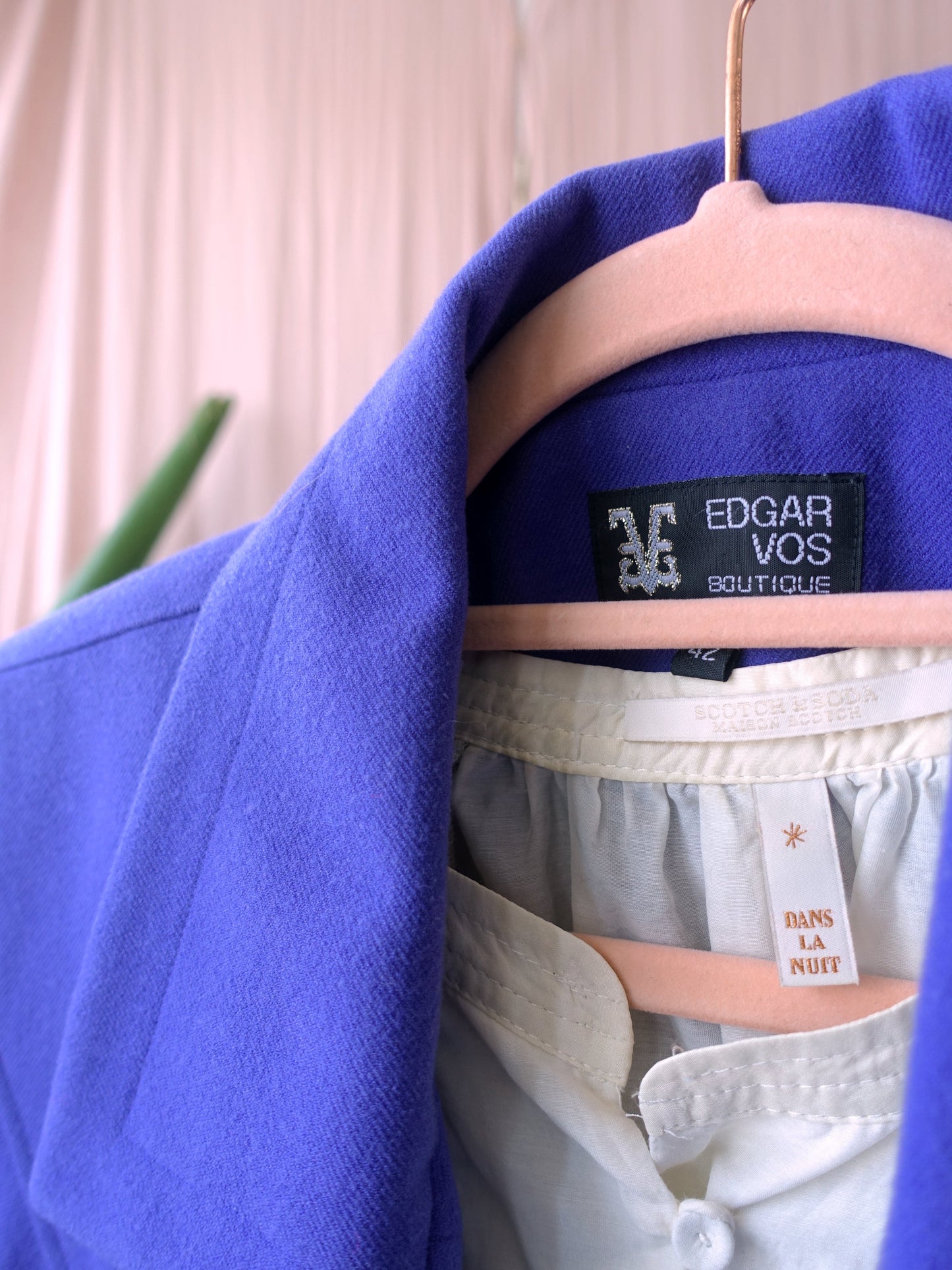 Edgar Vos boutique original vintage blazer violet