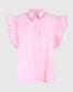 Shoeby embroidery ruffle top pink lemonade