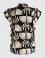 Shoeby palm print lurex ruffle top