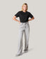 Shoeby embellished straight fit jeans silver grey