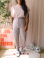 10DAYS leather statement jogger mauve
