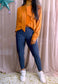 10Feet bowtie cupro blouse pumpkin
