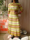 10FEET knitted lurex maxi jurk golden yellow
