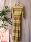 10FEET knitted lurex maxi jurk golden yellow