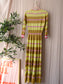 10FEET knitted lurex maxi jurk golden yellow