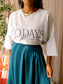 10DAYS oversized logo sweater light grey
