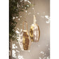 Jute lantaarns set/2 natural oak
