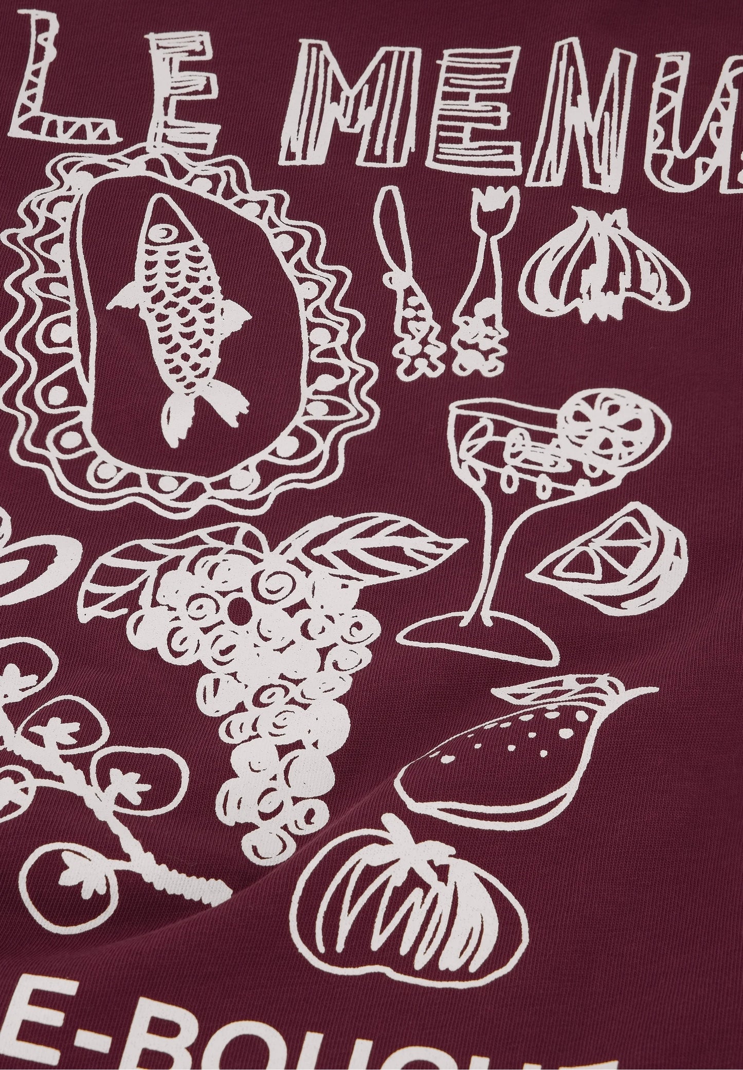 Fabienne Chapot phileine backprint pullover burgundy