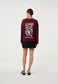 Fabienne Chapot phileine backprint pullover burgundy