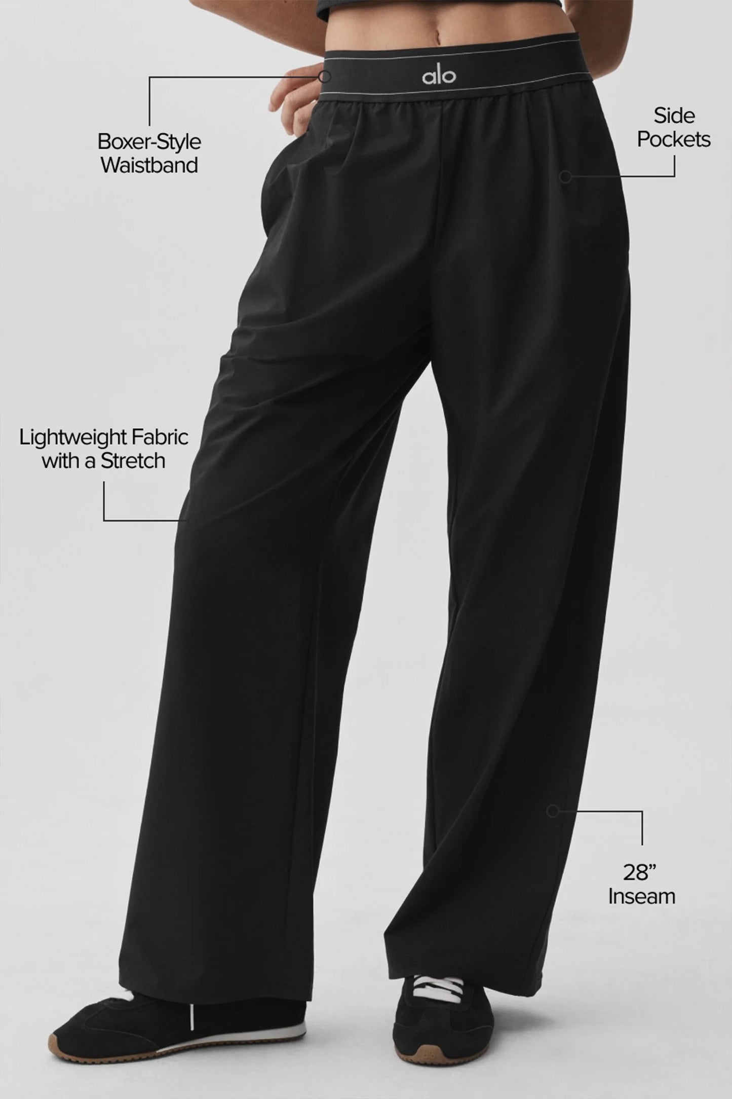 ALO suit up trouser black
