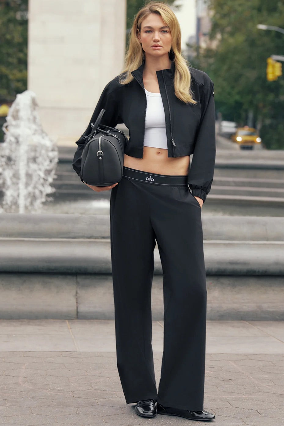 ALO suit up trouser black