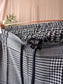 Alix the Label checkered detail pants zwart / wit
