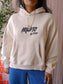 Axel Arigato oversized embroidered hoodie ecru