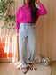 Absolut Cashmere Clara 100% kasjmier knit rosebud