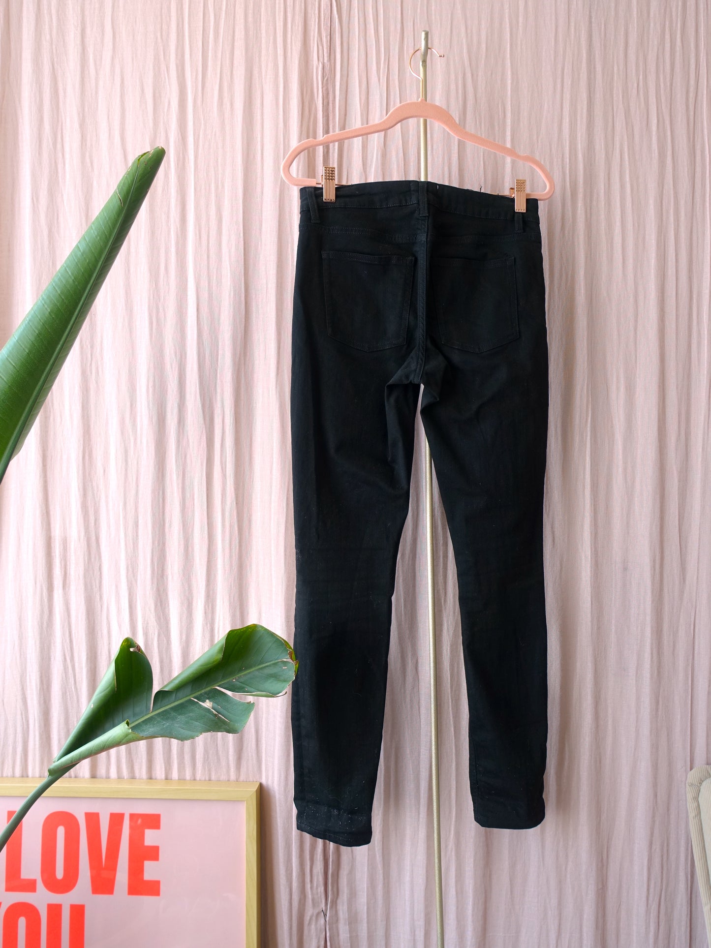 Acne studios skinny jeans all black