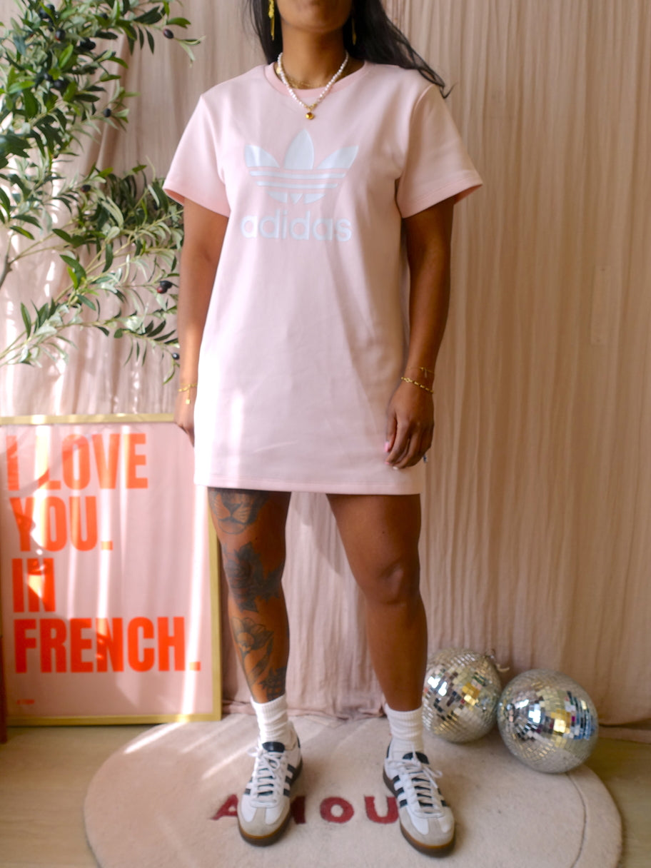Adidas originals firebird loose fit t-shirtjurk rose quartz