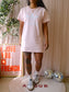 Adidas originals firebird loose fit t-shirtjurk rose quartz