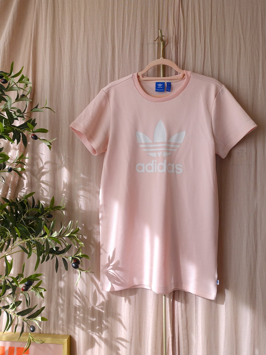 Adidas originals firebird loose fit t-shirtjurk rose quartz