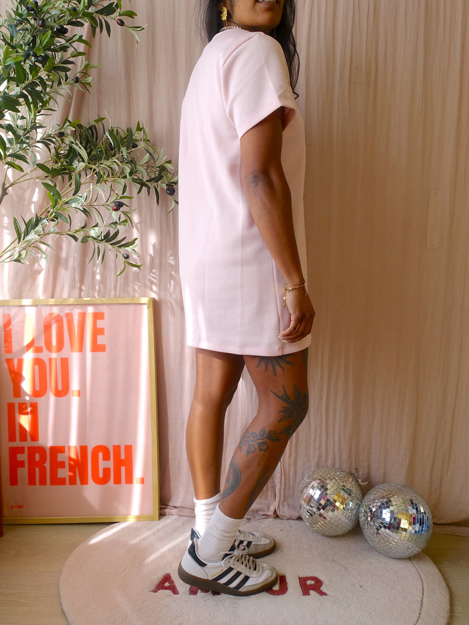 Adidas originals firebird loose fit t-shirtjurk rose quartz