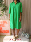 Aime Balance travel quality midi jurk classic green