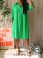 Aime Balance travel quality midi jurk classic green