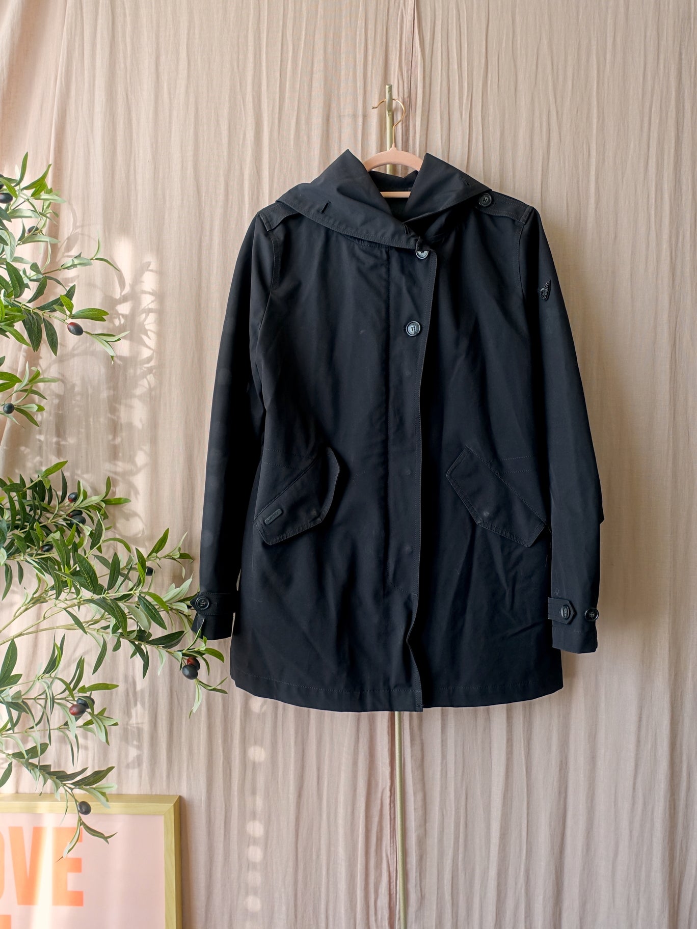 Airforce hooded summer parka zwart