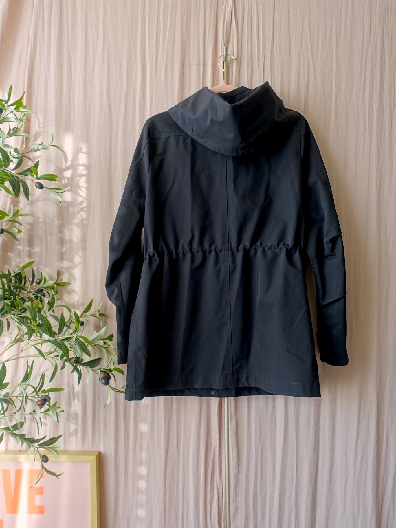 Airforce hooded summer parka zwart