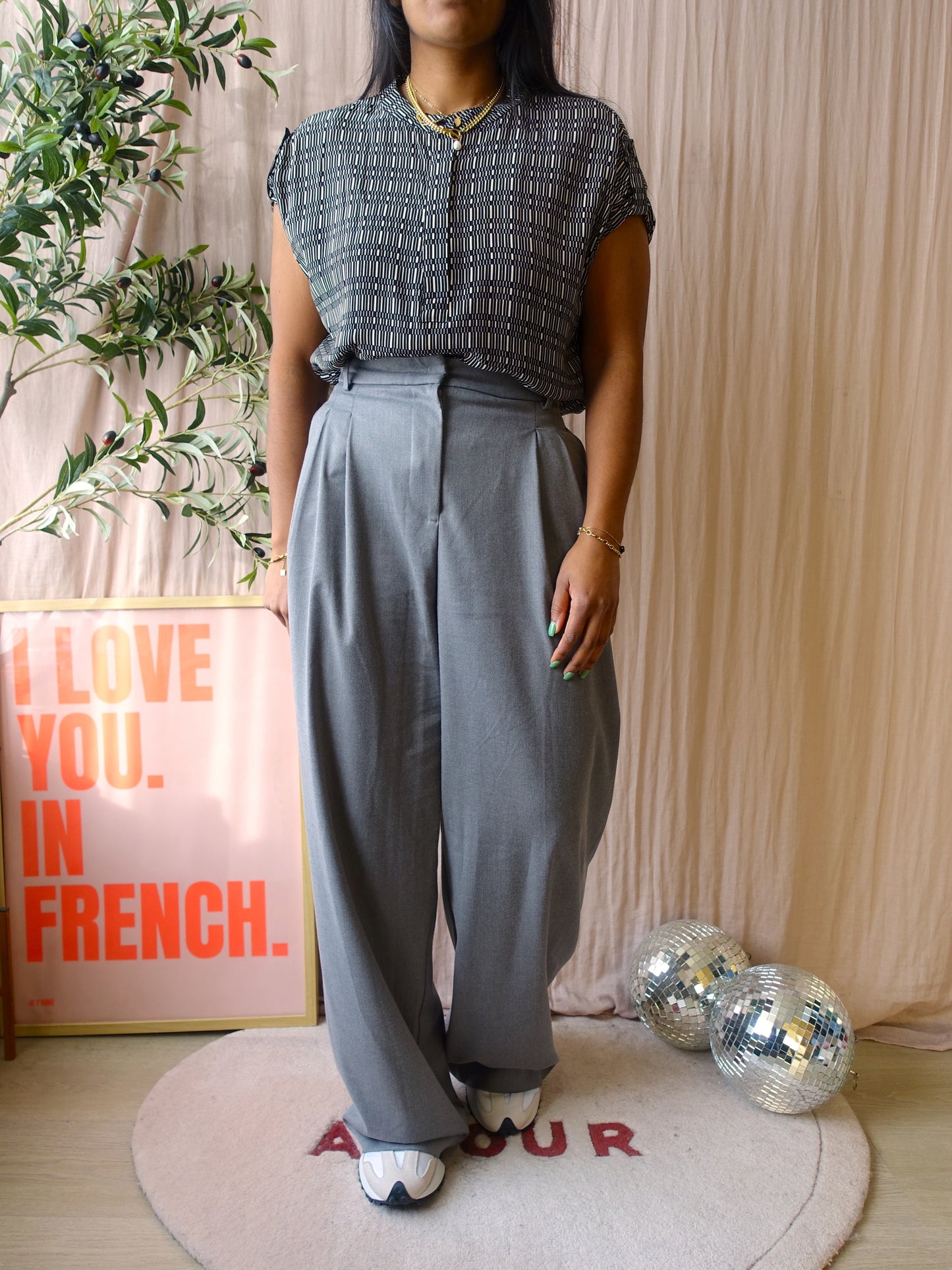 Alchemist bamboo high waist wide leg pantalon