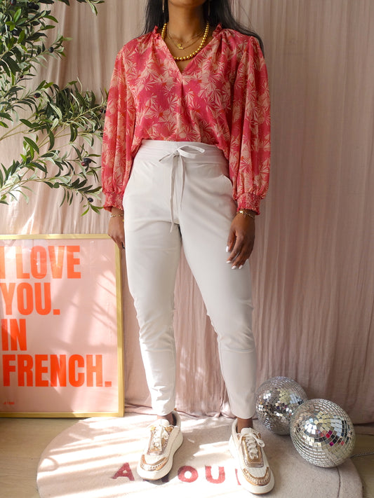 Studio Anneloes travel quality downstais startup pants ecru
