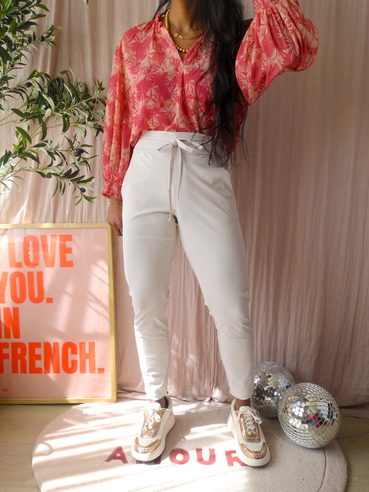 Studio Anneloes travel quality downstais startup pants ecru