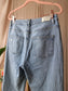 Alix high waist stretch jeans split light denim