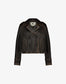 Alter Ego Florine leather jacket vintage dark chocolate brown