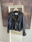 Alter Ego Florine leather jacket vintage dark chocolate brown