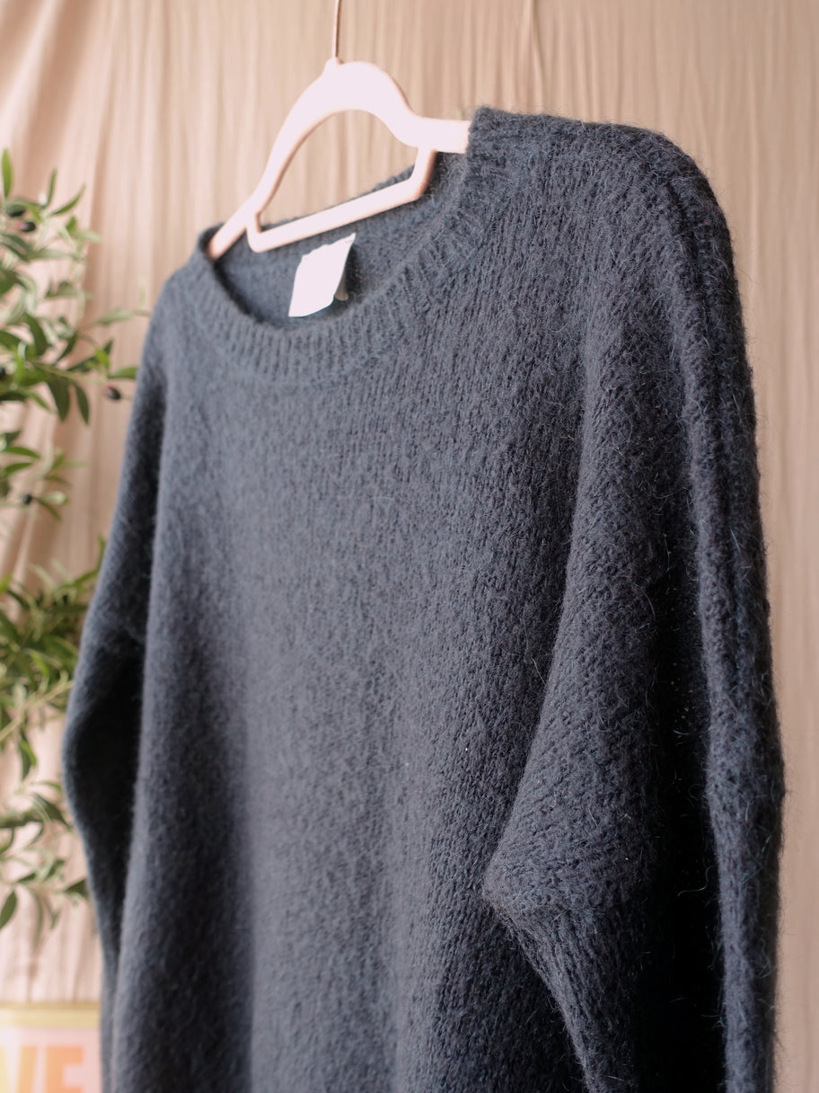 GRATIS BIJ BESTEDING V.A. €100 - Alysi Italian designer mohairmix knit navy