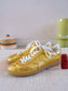 Ama Brand Deluxe blade sneakers solid gold