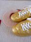 Ama Brand Deluxe blade sneakers solid gold