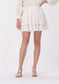Amaya Amsterdam Belle embroidered mousseline rok ecru