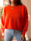 American Vintage oversized alpaca & merino knit koraal