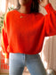 American Vintage oversized alpaca & merino knit koraal
