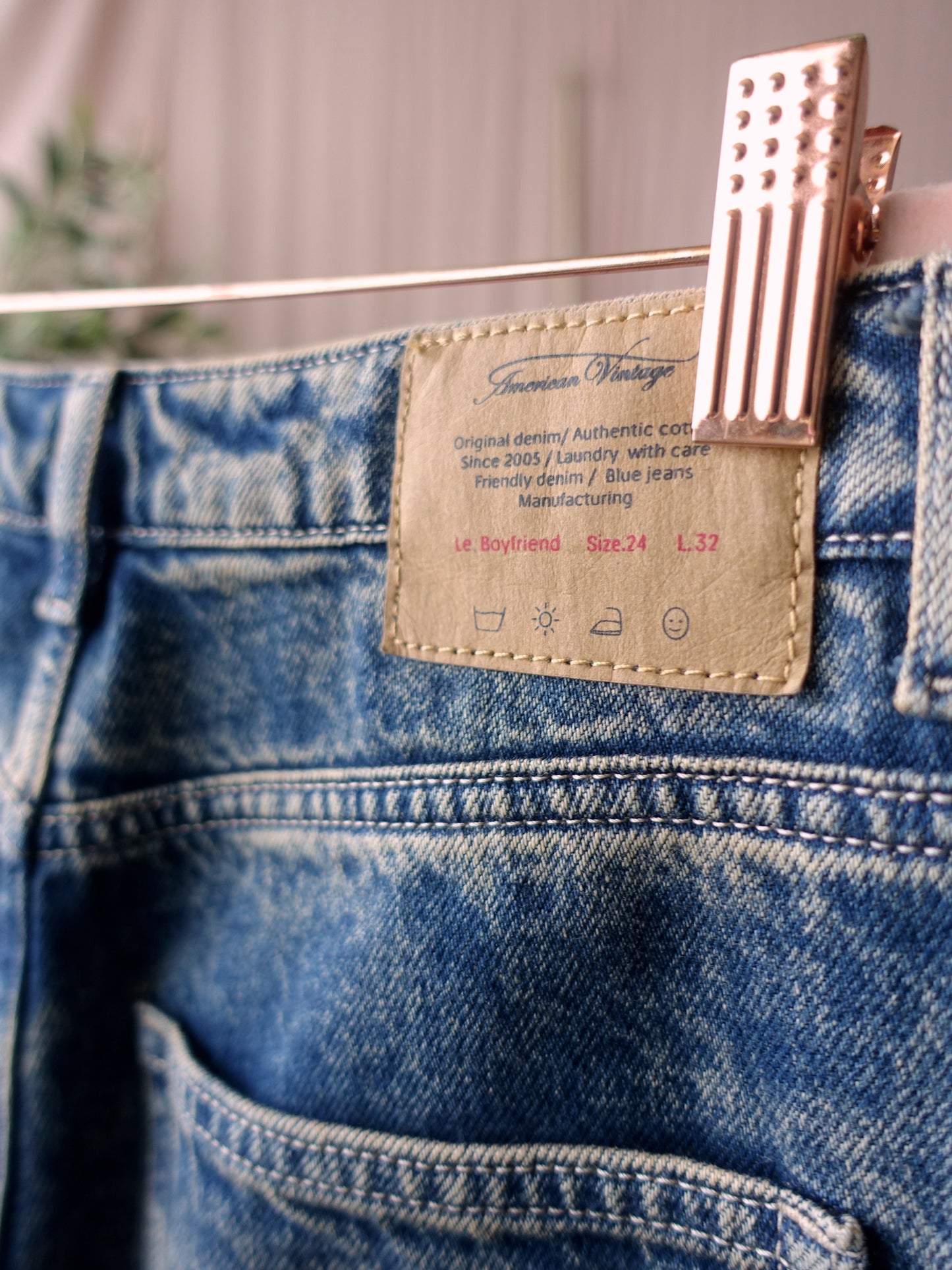 American Vintage joybird balloon cropped jeans