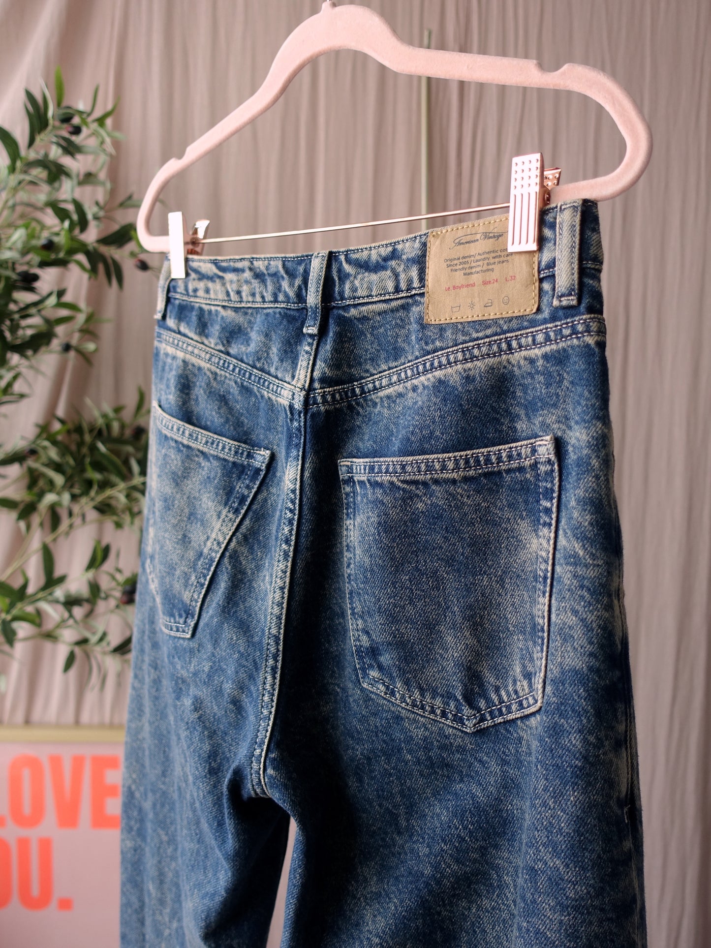 American Vintage joybird balloon cropped jeans