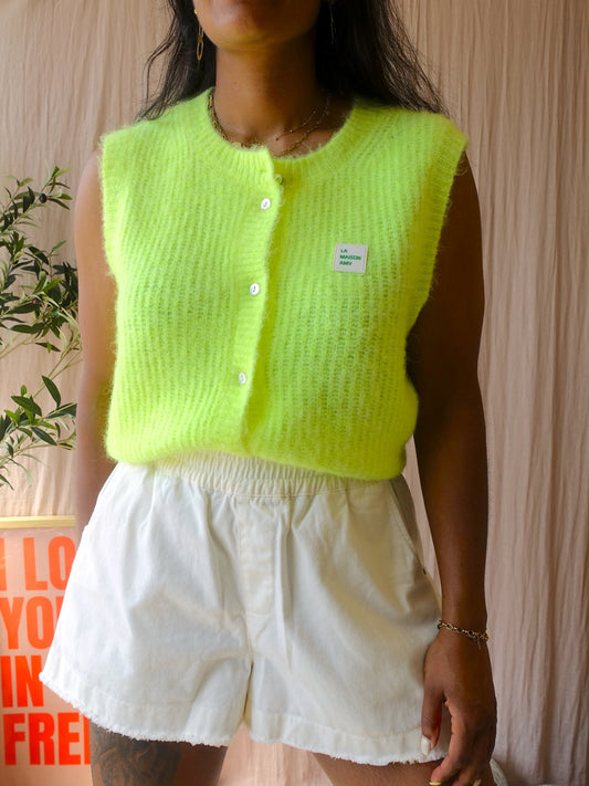 American Vintage east gilet neon yellow