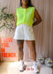 American Vintage east gilet neon yellow